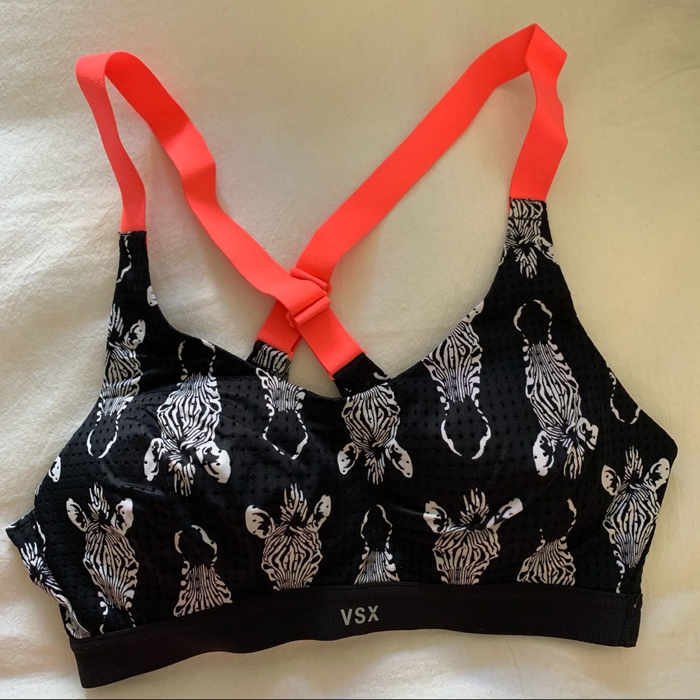 Zebra sports bra